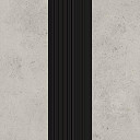 Линолеум Forbo Sarlon Complete Step 637099 cement chalk, nose black  | FLOORDEALER